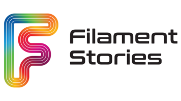 Fillament Stories Logo with link to social media page